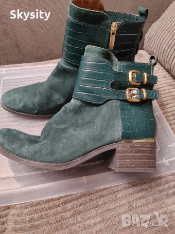 Tamaris дамски боти ботуши зелени