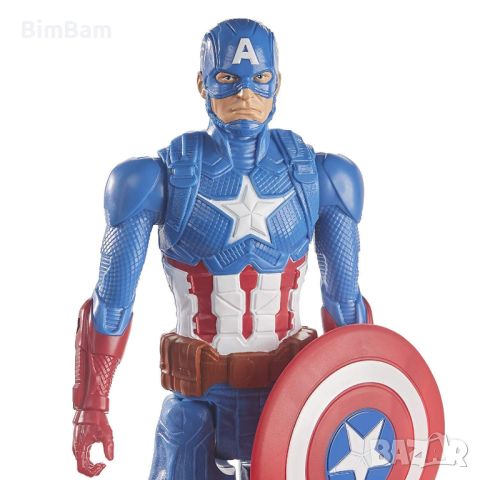 Оригинална фигура Captain America Marvel Avengers / Hasbro - 30sm, снимка 4 - Фигурки - 46019053