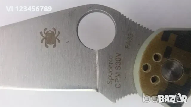 Сгъваем нож Spyderco CPM-S30V - FA35, 80х210мм, снимка 4 - Ножове - 53841181
