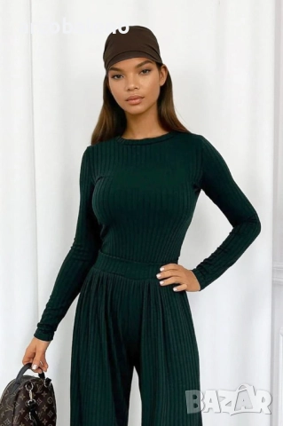 Дамски оребрен комплект от две части, 3цвята , снимка 14 - Комплекти - 52972234