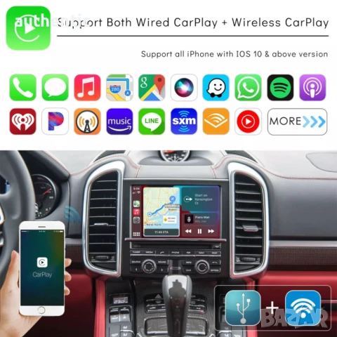 Apple CarPlay Android Auto Porsche PCM 3.1 Инсталация безжичен Карплей, снимка 8 - Аксесоари и консумативи - 48384786