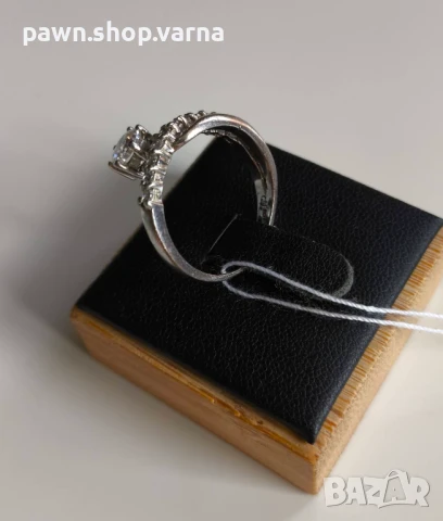 Нов сребърен пръстен 925 с фианити – размер 18 мм, 3,08 г, снимка 4 - Пръстени - 51408825