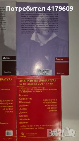 Помагала по литература за 10.клас, снимка 3 - Учебници, учебни тетрадки - 46726025