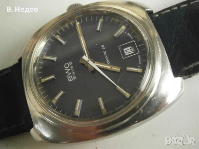 BWC automatic, ETA 2783, 25 jewels, 37 mm, Swiss, TOP!, снимка 4 - Мъжки - 46909838