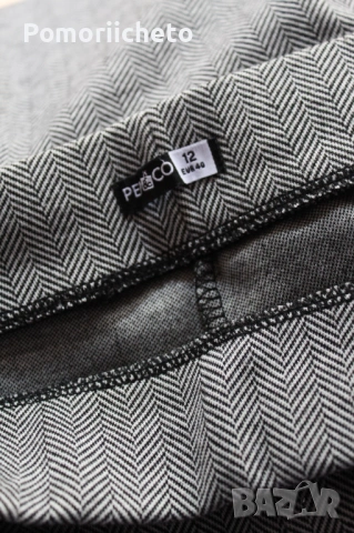 Плътен клин в черно и бяло тип панталон размер М, снимка 3 - Панталони - 54127088