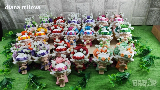 Ангелчета с цветя!!