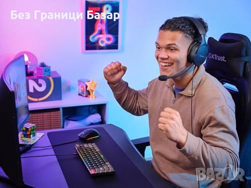 Нова Компактна Механична Клавиатура Trust Gaming GXT 867, RGB за игри, снимка 9 - Клавиатури и мишки - 46600344