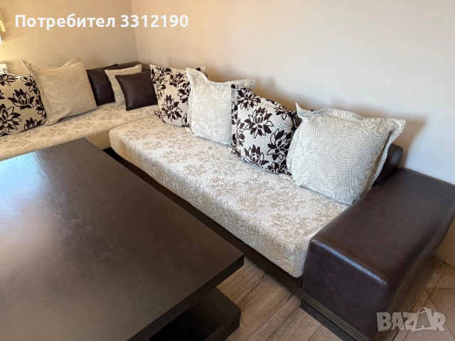 Ъглов диван + обзавеждане, снимка 9 - Дивани и мека мебел - 53176751