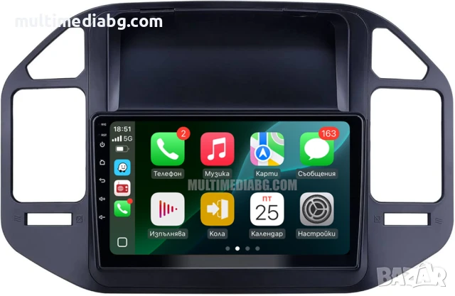 Mitsubishi Pajero 3 1999г-2006г Мултимедия Навигация Android