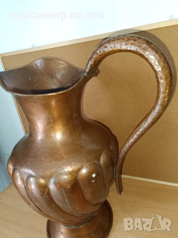 голяма немска медна ваза, снимка 3 - Вази - 45768191