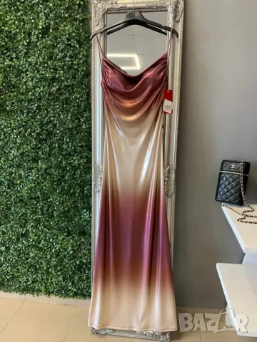 дълги сатенени рокли , снимка 5 - Рокли - 50345392