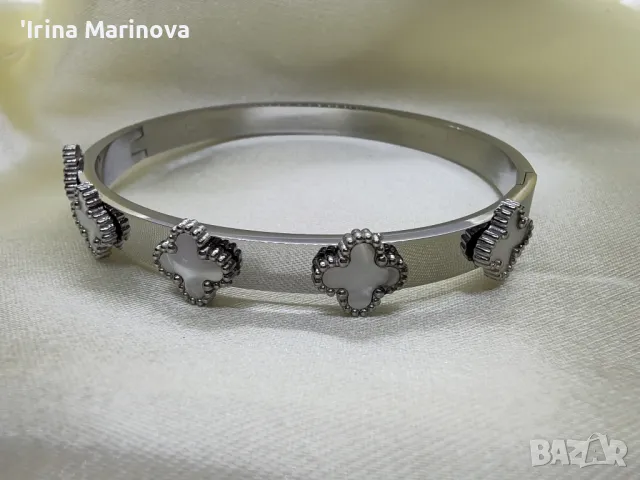 Гривна от медицинска стомана , снимка 3 - Гривни - 49909472