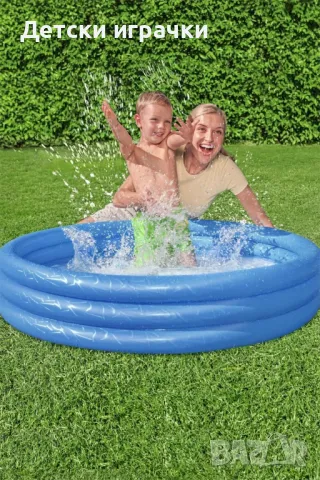 Детски басейн Bestway, надуваем, 102 х 25 см, неон, за деца, снимка 7 - Басейни и аксесоари - 49925829