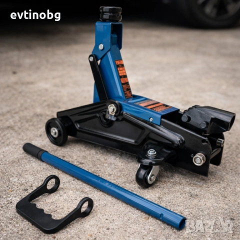 Хидравличен крик крокодил 3 тона - мобилен с колела, снимка 5 - Куфари с инструменти - 53802306