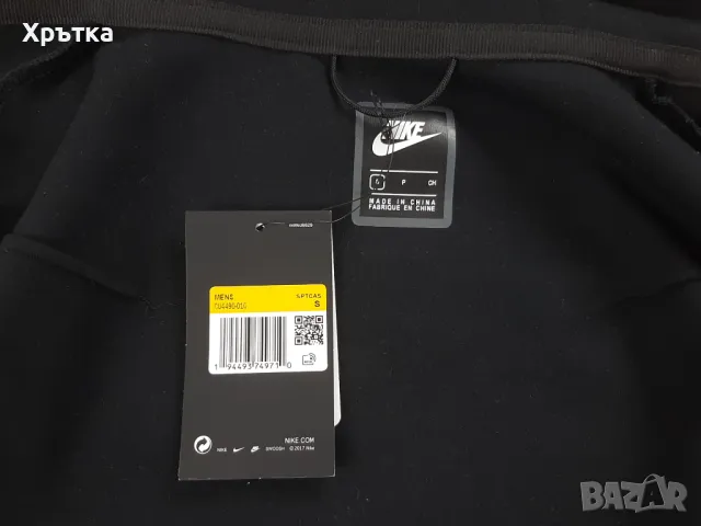 Nike Tech Fleece - Оригинално мъжко горнище размер S, снимка 5 - Спортни дрехи, екипи - 47463240