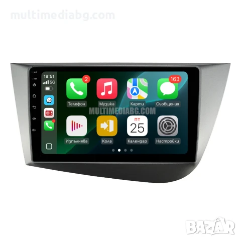 Seat Leon 2005г-2012г Мултимедия Навигация Android