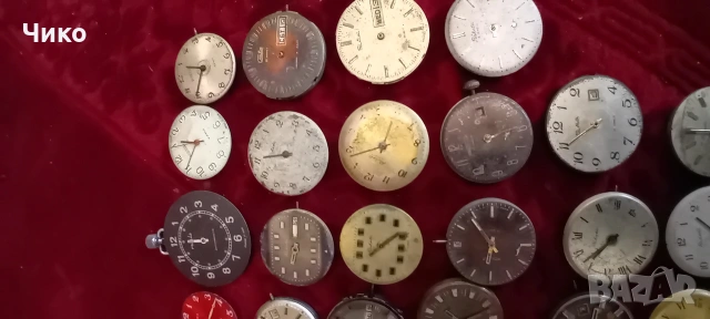 40бр стари механизми от мъжки руски часовници , снимка 9 - Антикварни и старинни предмети - 53784119