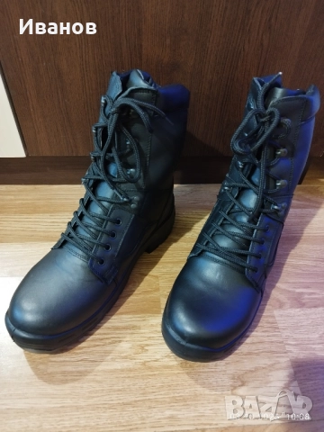 Мъжки зимни кубинки ЕСТЕСТВЕНА кожа №43 – НОВИ - БЪЛГАРСКИ, снимка 2 - Мъжки ботуши - 51929993