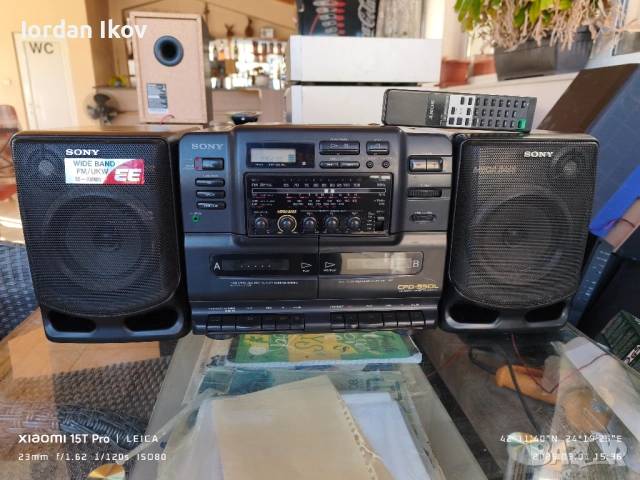 Sony CFD-550, снимка 6 - Радиокасетофони, транзистори - 53683822