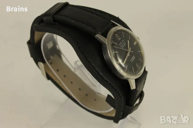 1950's SVALAN SPORTSMAN Швейцарски Стоманен Военен Часовник, снимка 6 - Антикварни и старинни предмети - 49647473