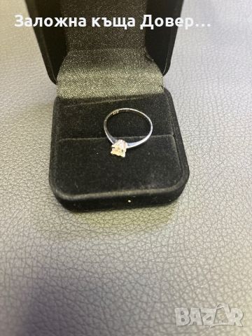 Златен пръстен венчална годежна халка  14 к 585 бяло злато gold zlato  prasten, снимка 7 - Пръстени - 46295608