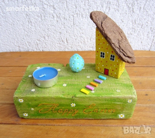 Великденски свещник, снимка 4 - Декорация за дома - 53952180