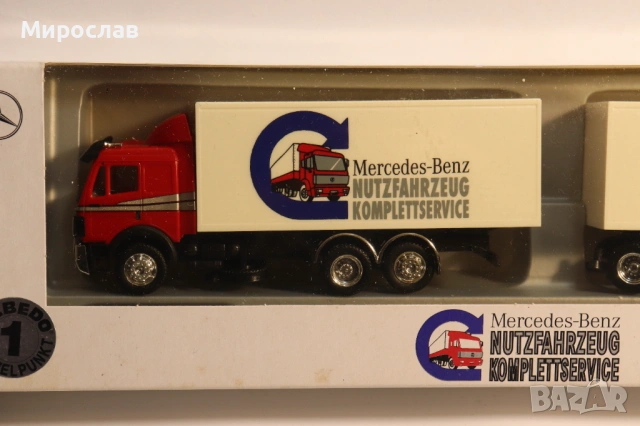 ALBEDO H0 1/87 MERCEDES BENZ ВЛЕКАЧ КАМИОН МОДЕЛ КОЛИЧКА, снимка 2 - Колекции - 53669798