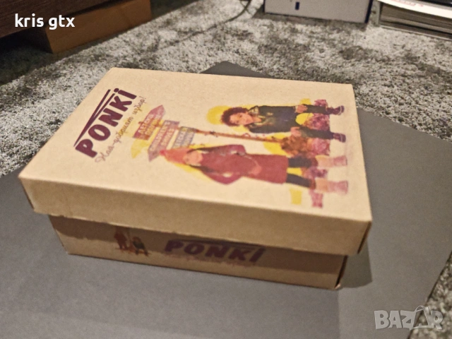 Чисто нови детски боти PONKI от естествена кожа черно и розово – №25, снимка 8 - Детски боти и ботуши - 53484827