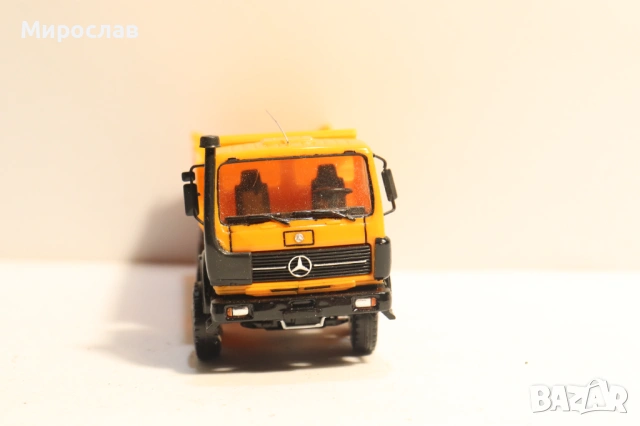 HERPA H0 1/87 MERCEDES САМОСВАЛ ГОНДОЛА МОДЕЛ КАМИОН, снимка 4 - Колекции - 53566331