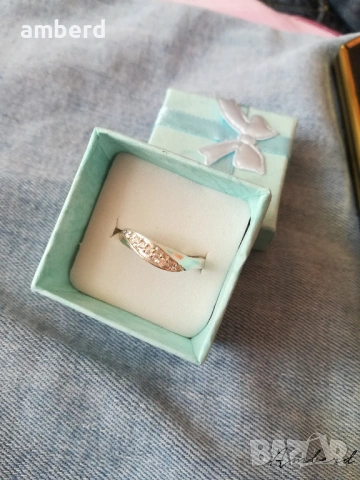 Нежен и елегантен сребърен пръстен - модел R049, снимка 3 - Пръстени - 53530455