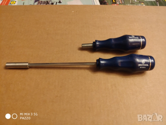 roebuck ратчет отвертка с 7битове и 18 броя вложки . BRITOOL 2броя качествени отвертки за битовe , снимка 4 - Отвертки - 52929268