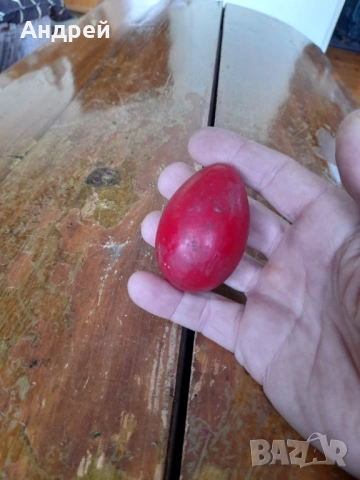 Старо дървено яйце #26, снимка 2 - Други ценни предмети - 53304023