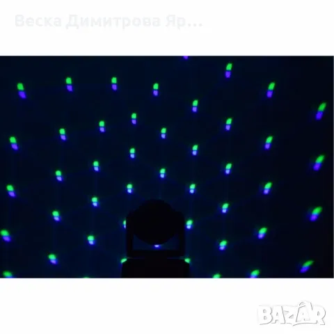 Мини LED 2в1 прожектор с движеща се глава – Компактна мощ за впечатляващо осветление, снимка 7 - Прожектори - 50356388