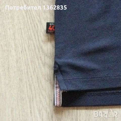 НОВА оригинална синя тениска с яка MUSTO размер L / 52 от Германия, снимка 6 - Тениски - 53958672