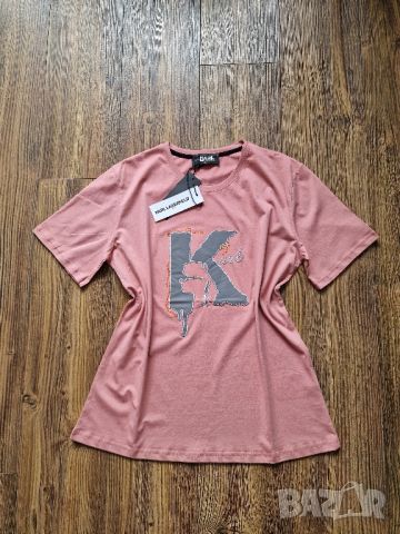 Страхотна дамска тениска KARL LAGERFELD нова с етикет, размер S / M ,L , XL, 2XL, снимка 1 - Тениски - 46049534