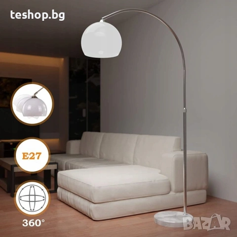 Подова лампа Jago 1 E27 60 W бяла