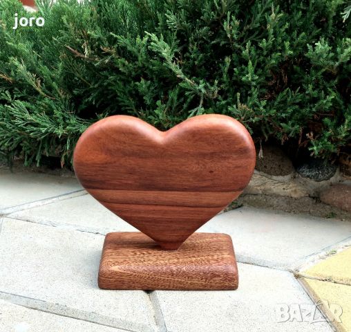 Дървени сърца, снимка 2 - Декорация за дома - 46407298