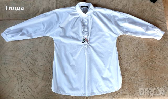 Weekend Max Mara блуза памук М 38, снимка 4 - Блузи с дълъг ръкав и пуловери - 45155158