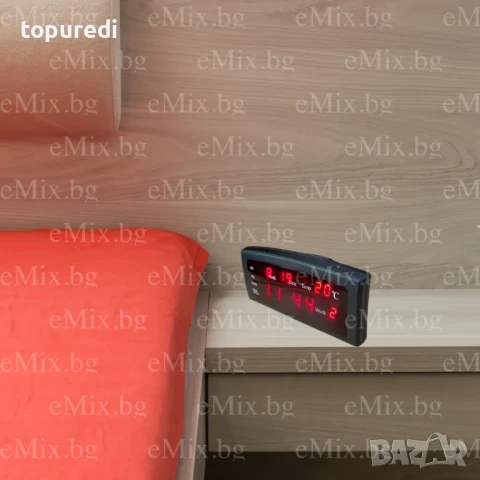 LED Цифров часовник CX-868, снимка 2 - Други стоки за дома - 50723455