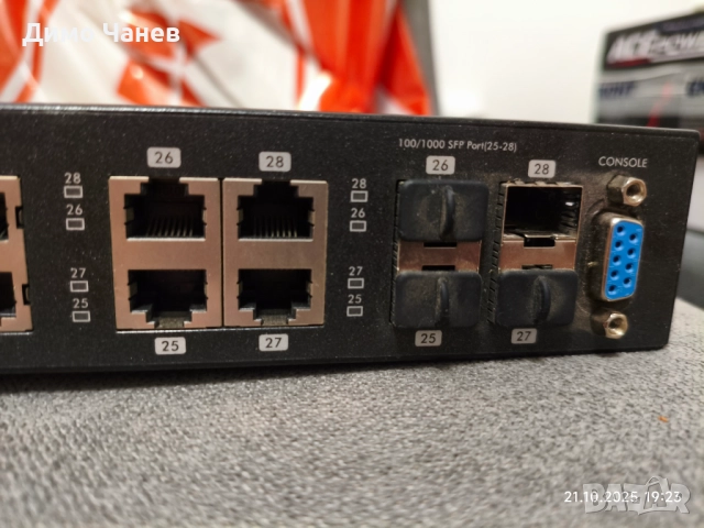 Суич ZyXEL Gigabit GS2210-24 Управляем, снимка 3 - Суичове - 52135325