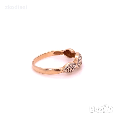 Златен дамски пръстен с брилянт 1,63гр. размер:50 14кр. проба:585 модел:34322-1, снимка 3 - Пръстени - 51753703