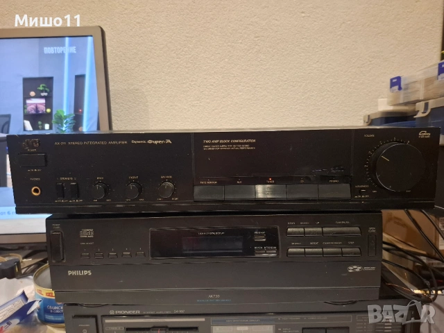 AIWA AD-WX727E/JVC AX-211BK/ONKYO TA-2330/Hitachi TRK-5664E/PIONEER PD-103, снимка 5 - Аудиосистеми - 54205669