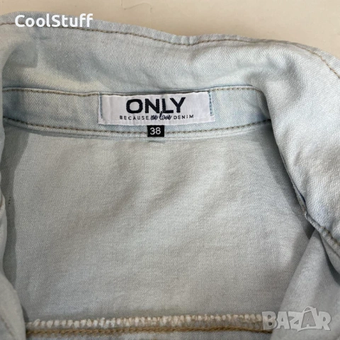 Дамски Дънков Елек ONLY Размер M, снимка 3 - Якета - 53932585