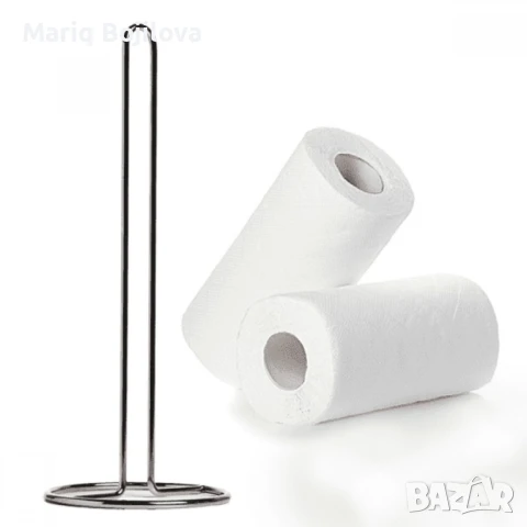 Иноксов държач за домакинска хартия, снимка 1