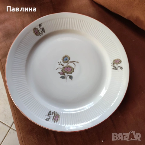 Порцеланово плато на "Китка"., снимка 2 - Чинии - 54233594