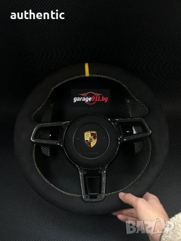 Алкантара Волан Порше Porsche GT3 911 Cayenne Cayman Panamera Carrera Boxter 991 997, снимка 9 - Аксесоари и консумативи - 49215506
