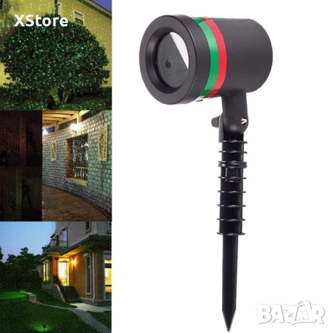 Лазерен прожектор Проектор за Коледна украса "Коледна лазерна лампа с Празнична светлина, снимка 9 - Декорация за дома - 52441664