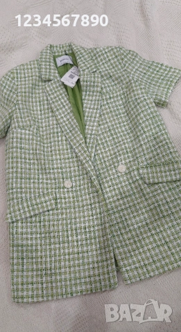 Сако/Блейзер с къс ръкав Stradivarius, снимка 2 - Сака - 52637983