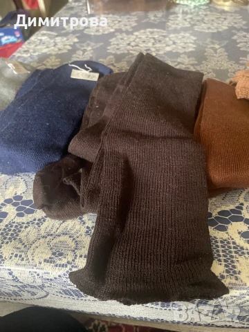 Дамски дълги чорапи - вълнени и памучни, снимка 5 - Дамски чорапи - 51215753
