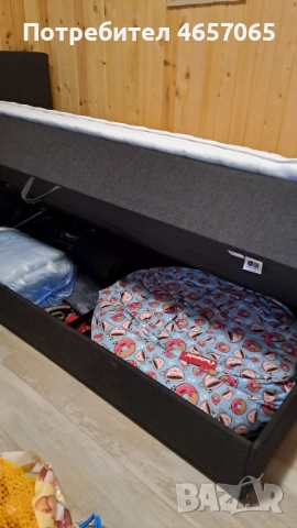 Единично легло JYSK с място за съхранение , снимка 5 - Спални и легла - 52493572